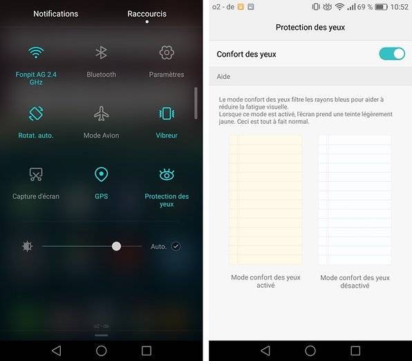 comment changer le sujet des conversations et activer le mode nuit